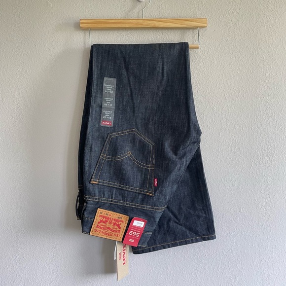 Levi’s Men 569 W 29 L 32 Loose Straight Dark Blue Wash Original NWT - Picture 12 of 14